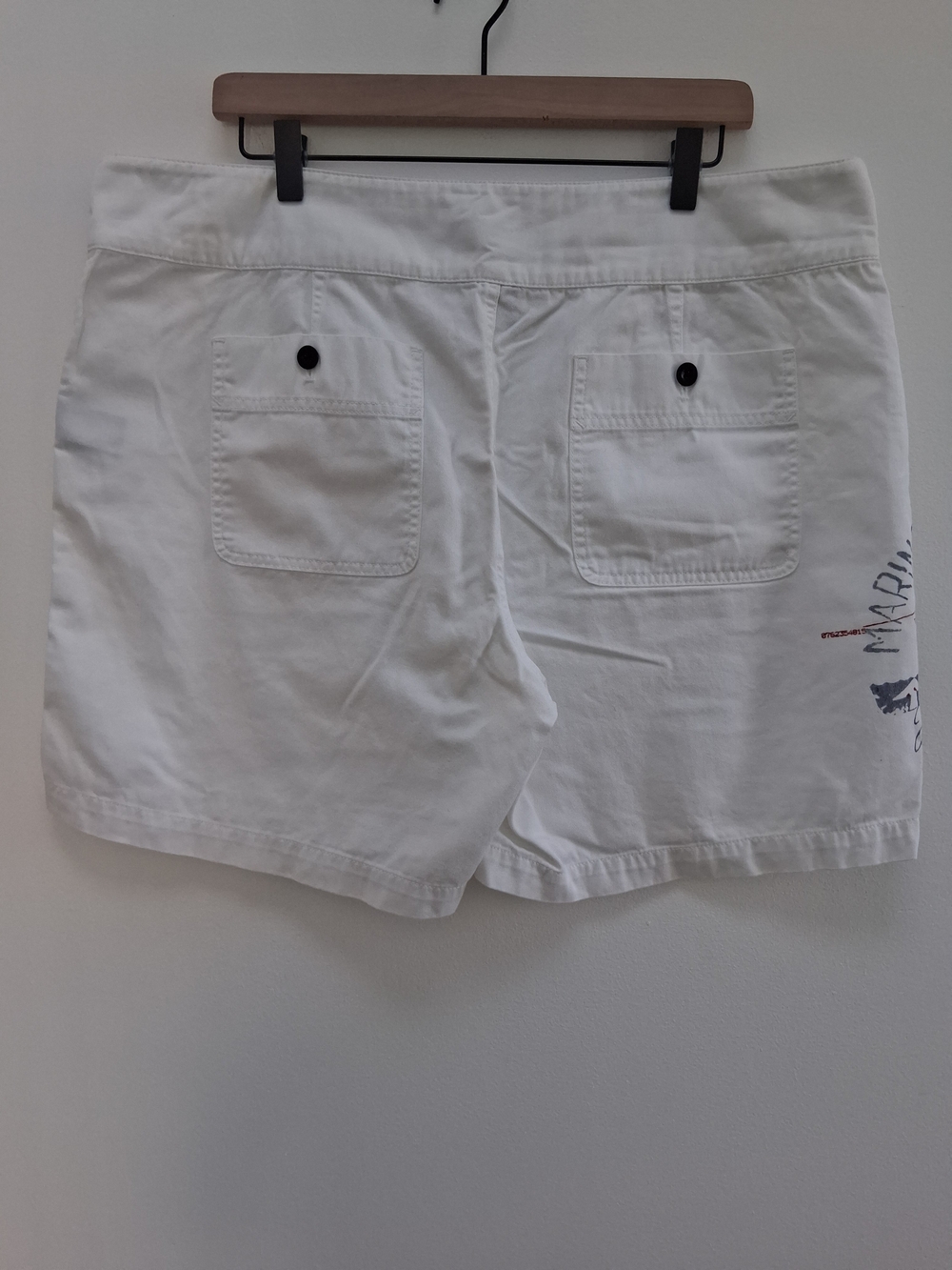 Ralph Lauren White Embroidered Sailor Button Nautical Cotton Shorts Size 16 Chic - Picture 5 of 11